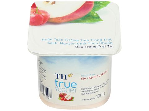  SỮA CHUA TÁO SƠ RI TH TRUE YOGURT 100G 
