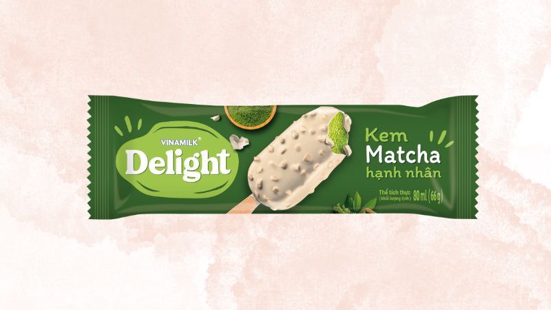  KEM MATCHA HANH NHAN DELIGHT VINAMILK 80ML T12 