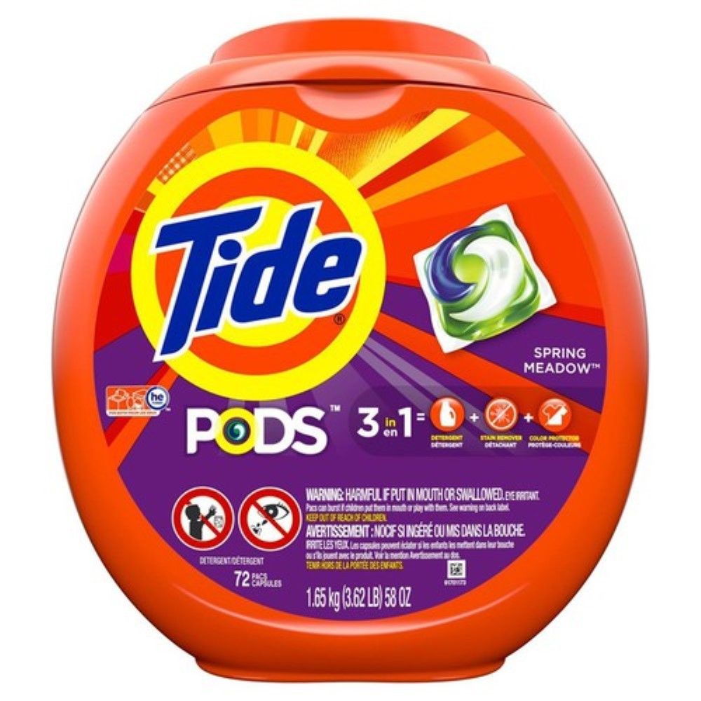  TÚI GIẶT TIDE PODS SPRING MEADOW 64OZ-72COUNTS 