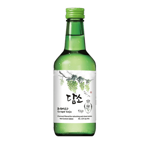  RUOU SOJU HAN QUOC DAMSO VI NHO XANH 360ML 