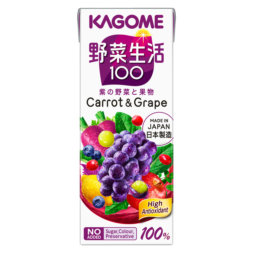  NUOC EP RAU CU QUA, CA ROT VA NHO KAGOME 200ML 