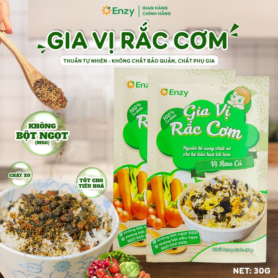  GIA VỊ RẮC CƠM VỊ RAU CỦ 30G 