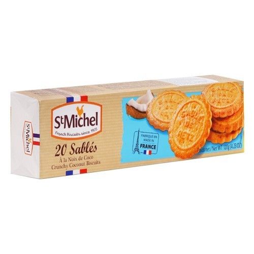  BÁNH QUY BƠ ST MICHEL SABLES DỪA 120G 