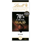  CHOCO LINDT EXCELLENCE 70% CA CAO 100G 