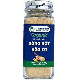  GỪNG BỘT HỮU CƠ TRÂN CHÂU 45G 