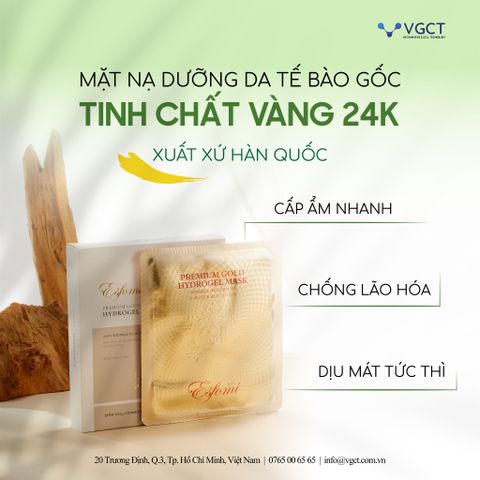  Mặt Nạ Dưỡng Da Tế Bào Gốc Tinh Chất Vàng 24K Green Cica 