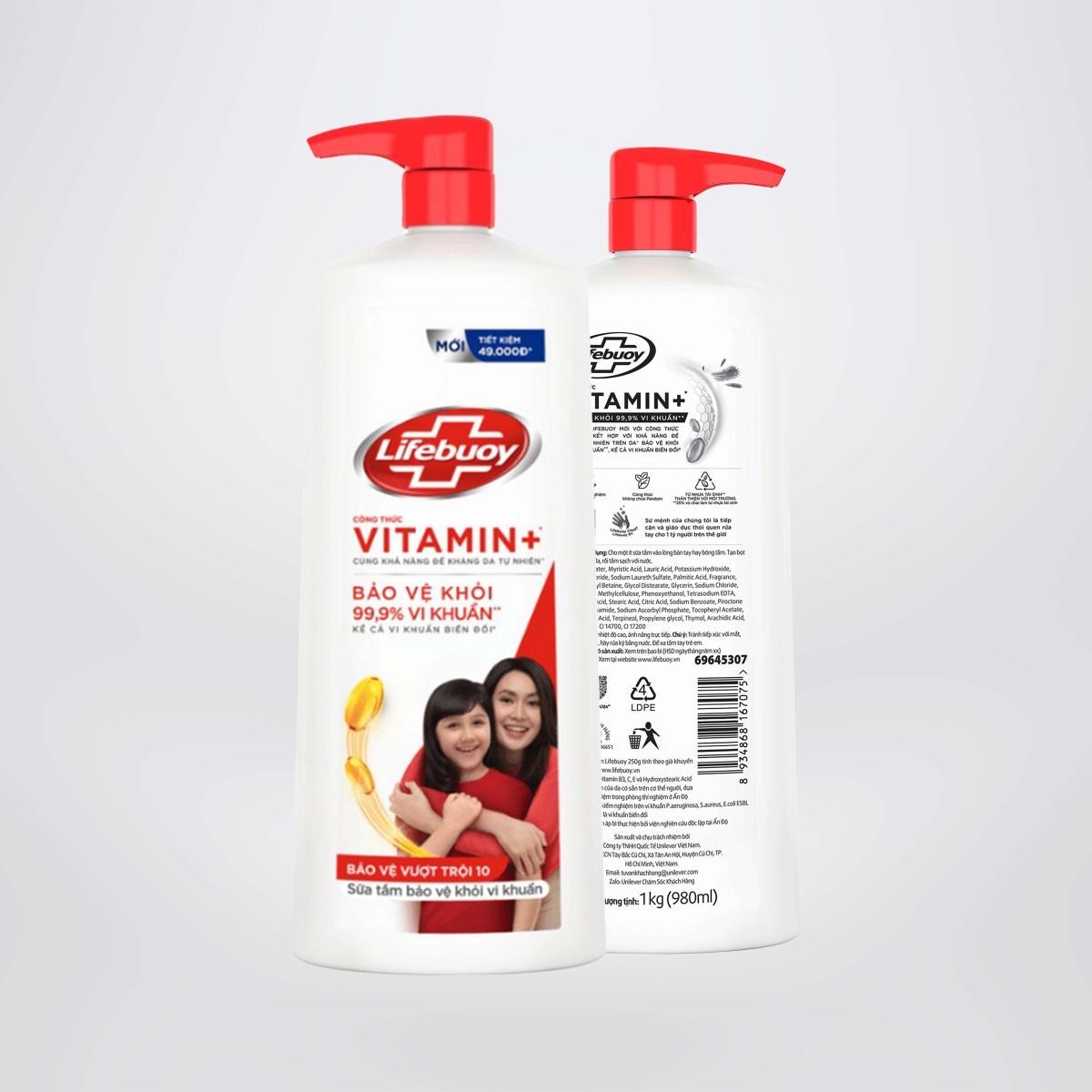  LIFEBUOY SUA TAM BAO VE VUOT TROI 1KG 