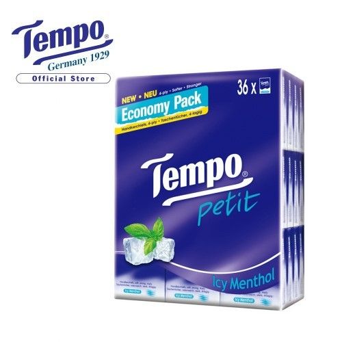  KHĂN GIẤY TEMPO PETIT ICY MENTHOL 36 X 10 X 7 