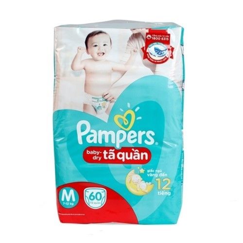  TÃ QUẦN PAMPERS JUMBO M60X3 D8 GG 