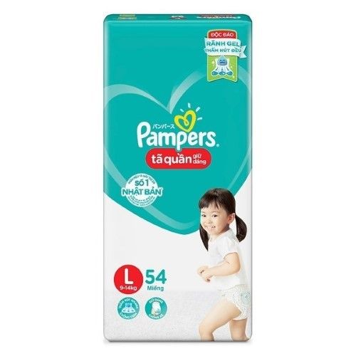  TÃ QUẦN PAMPERS JUMBO L54X3 D8 GG 