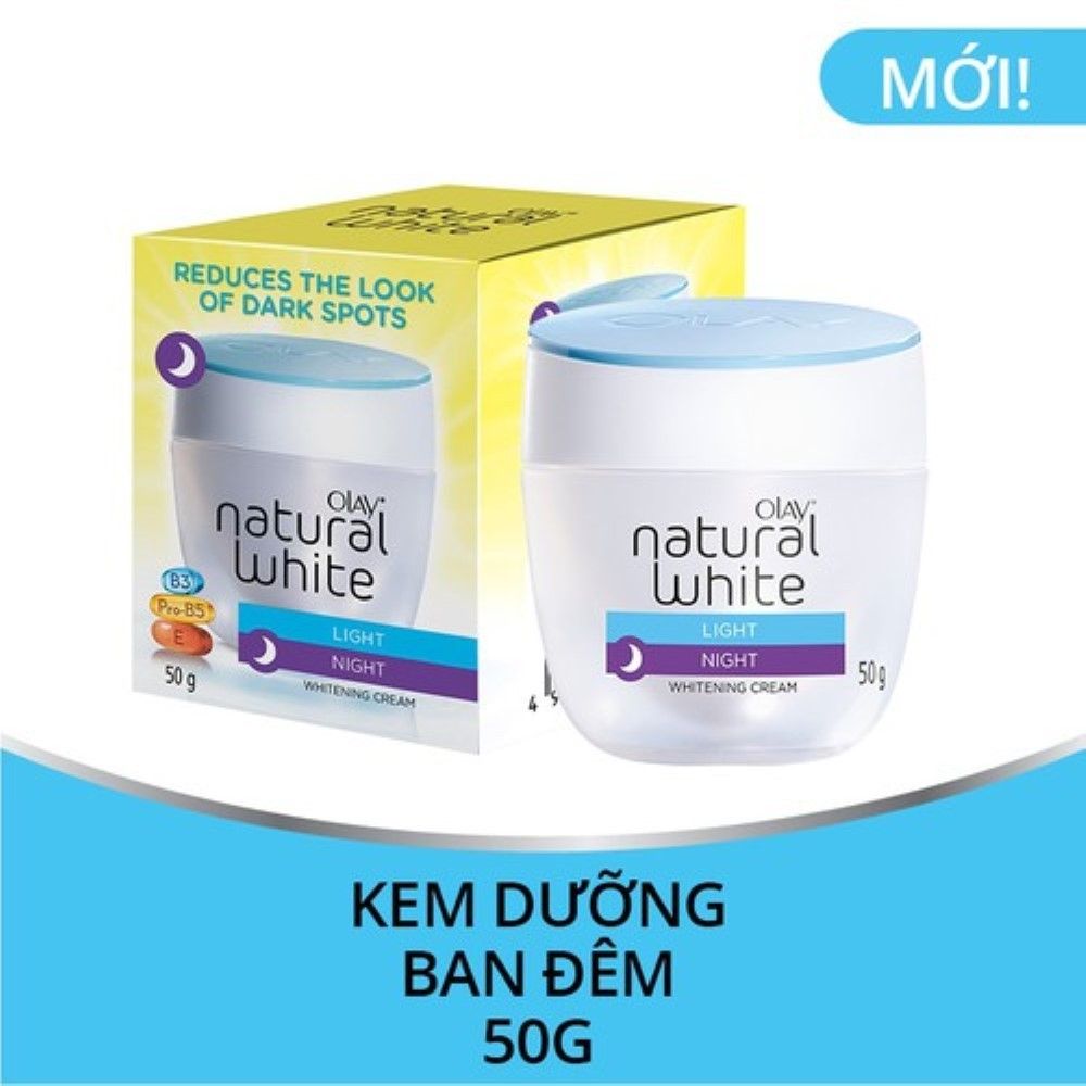  OLAY NATURAL WHITE KEM DƯỠNG TRẮNG DA BAN ĐÊM 50G 