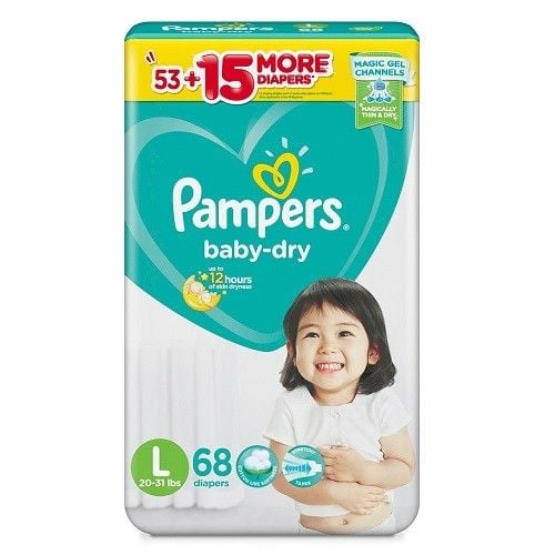  TÃ DÁN PAMPERS NHẬP KHẨU LG 68X3 M6 