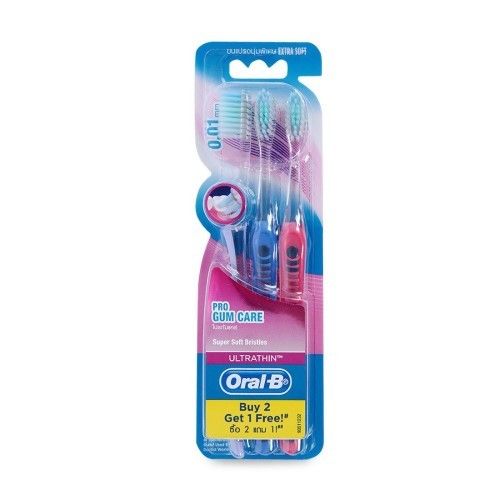  BÀN CHẢI ĐÁNH RĂNG ORAL-B PROGUM SIÊU MỀM VỈ 3 