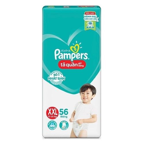  TÃ QUẦN PAMPER SUPER JUMBO D8 XXL56X2 