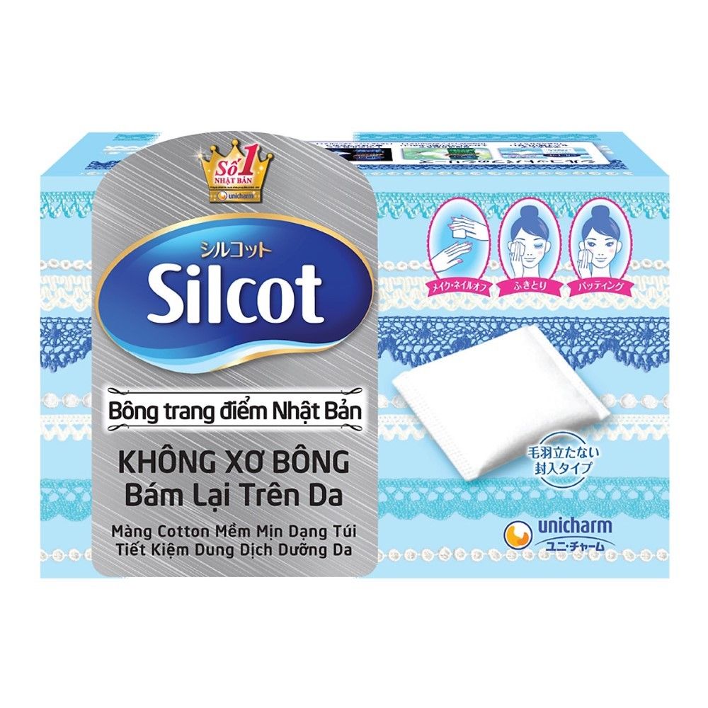  BÔNG TẨY TRANG SILCOT VELVET TOUCH COTTON 82M 