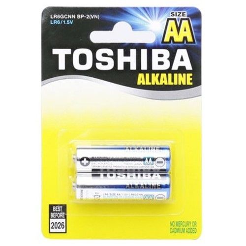  PIN TIỂU ALKALINE TOSHIBA AA, 1.5V, KHÔNG SẠC 