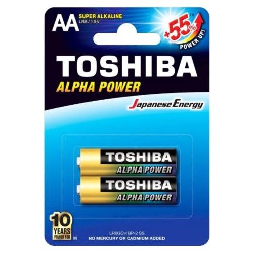  PIN TIỂU ALKALINE(HIGH POWER) TOSHIBA AA, 1.5V 2 VIÊN/VĨ 