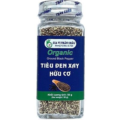  TIÊU ĐEN XAY HỮU CƠ TRÂN CHÂU 50G 