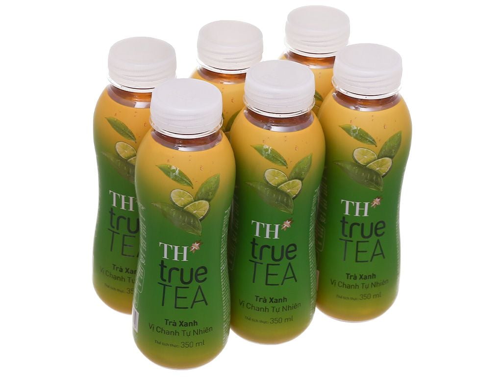  TRÀ XANH VỊ CHANH TỰ NHIÊN TH TRUE TEA 350ML 