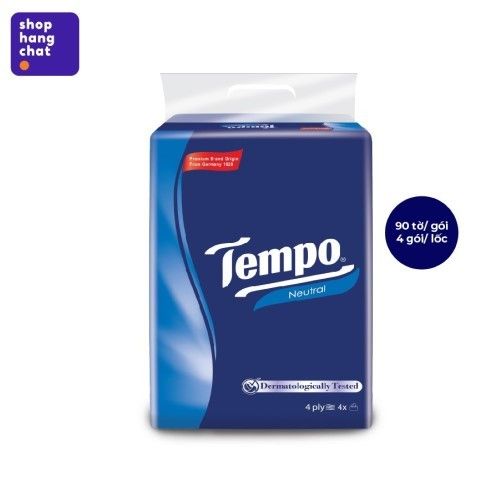  KHĂN GIẤY TEMPO SOFTPACK NEUTRAL 90 MIẾNG 