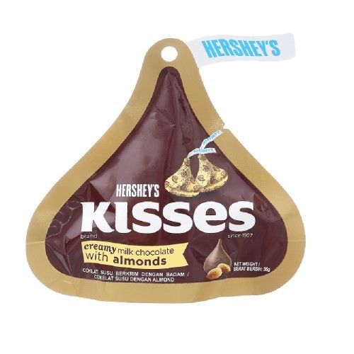  HERSHEY KISSES SOCOLA KEM SỮA HẠNH NHÂN 36G 