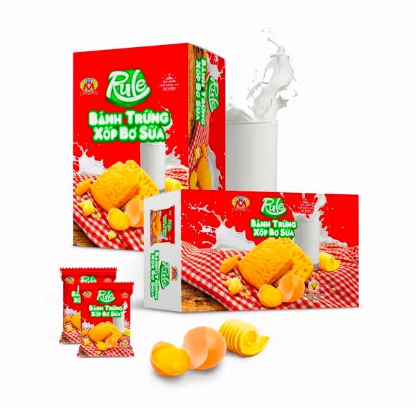 BANH TRUNG XOP RULE BO SUA 180GR*20 – BON GROCER