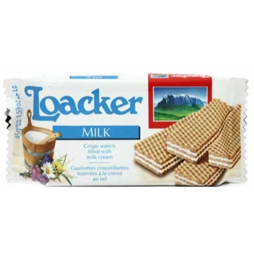  BÁNH XỐP CLASSIC SỮA HIỆU LOACKER - LOACKER CLASSIC MILK 45G 