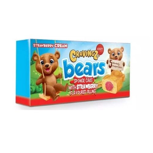  BÁNH BÔNG LAN GẤU NHÂN DÂU CRAVINGZ 45GRX5 