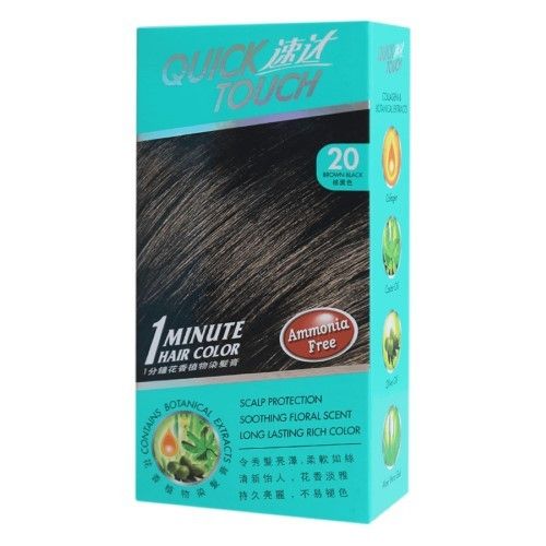  NHUỘM PHỦ BẠC QUICK TOUCH - BLACK BROWN 20 