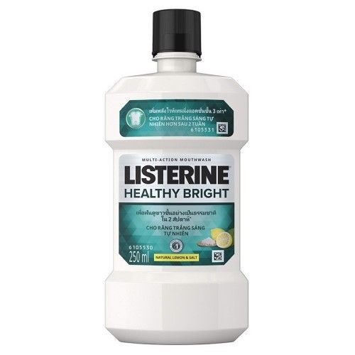  NƯỚC SÚC MIỆNG LÀM TRẮNG RĂNG LISTERINE HEALTHY BRIGHT (250ML) 