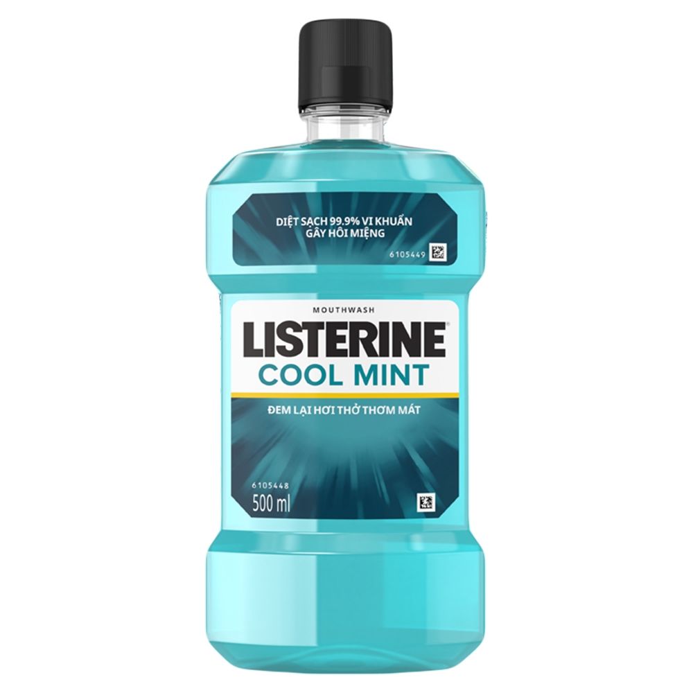  NƯỚC SÚC MIỆNG HƯƠNG BẠC HÀ LISTERINE COOL MINT (500ML) 