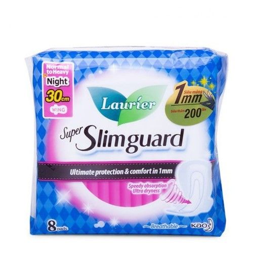  BĂNG VỆ SINH LAURIER SIÊU MỎNG BẢO VỀ ĐÊM 3008 8M 
