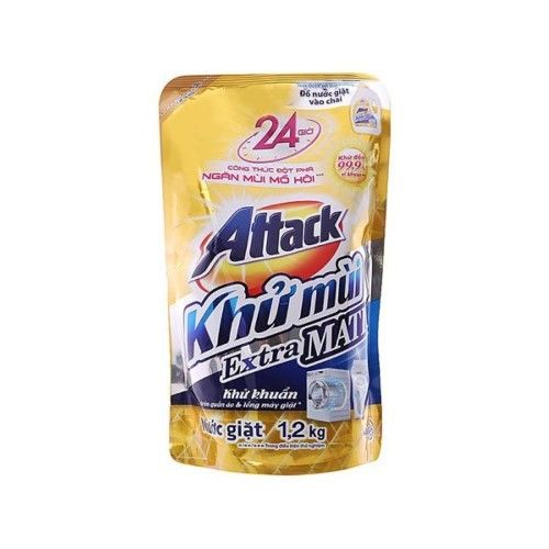  NƯỚC GIẶT ATTACK MATIC KHỬ MÙI LỒNG GIẶT 1.2L 