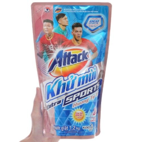  NƯỚC GIẶT KHỬ MÙI ATTACK SPORT TỰ TIN 1.2KG 