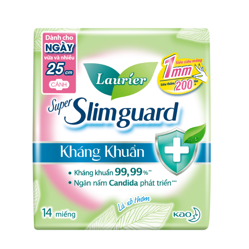  BĂNG VỆ SINH LAURIER SIÊU MỎNG 1MM KHÁNG KHUẨN 2507 TT 4X6 