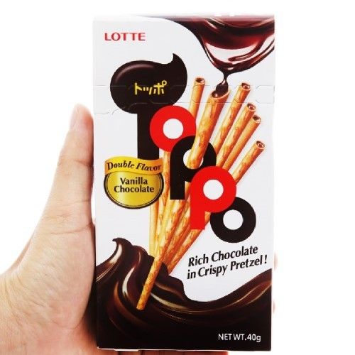  BÁNH QUẾ TOPPO NHÂN CHOCO HỘP 40G 