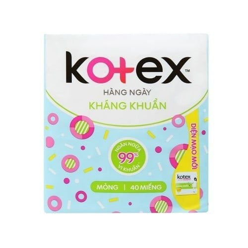  BĂNG VỆ SINH KOTEX HÀNG NGÀY KHÁNG KHUẨN 40 