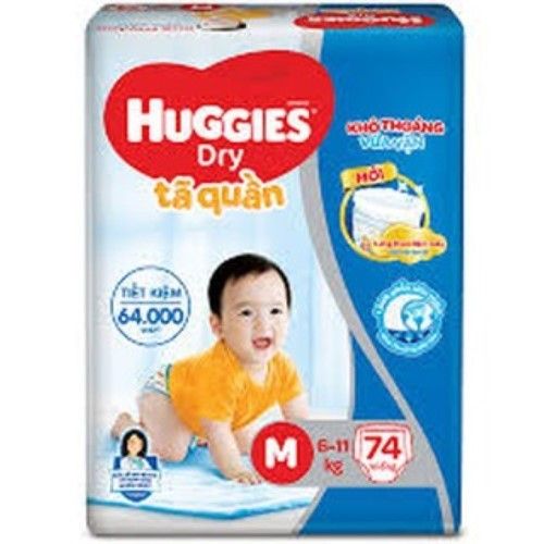  TÃ QUẦN HUGGIES DRY PANTS JUMBO M74 