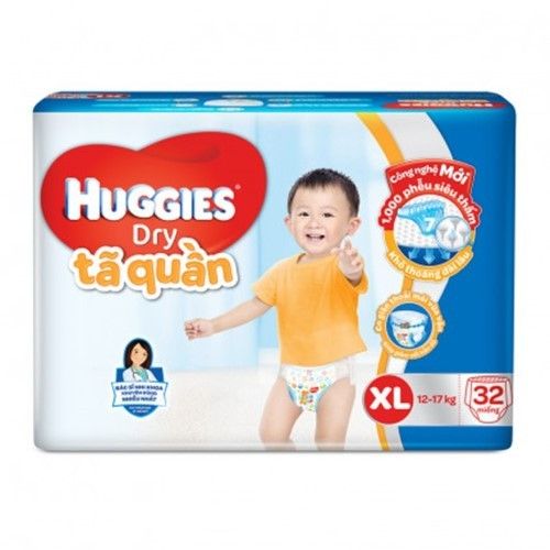  TÃ QUẦN HUGGIES DRY PANTS JUMBO XL32 