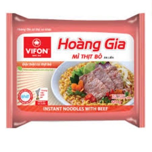  HOÀNG GIA MÌ THỊT BÒ (CÓ THỊT THẬT) 120GR 