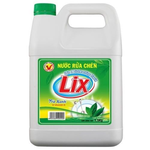  NƯỚC RỬA CHÉN LIX TRÀ XANH 1,5 KG 