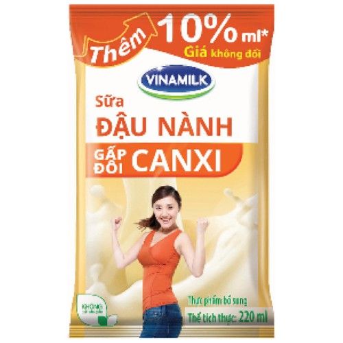  SỮA ĐẬU NÀNH VINAMILK CANXI F220ML 