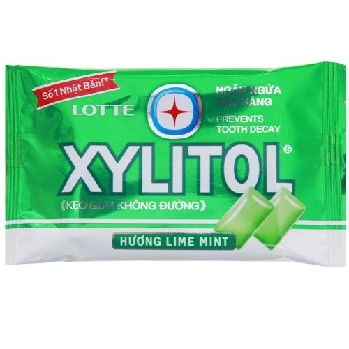  KẸO GUM XYLITOL LIME MINT VỈ 11.6G 