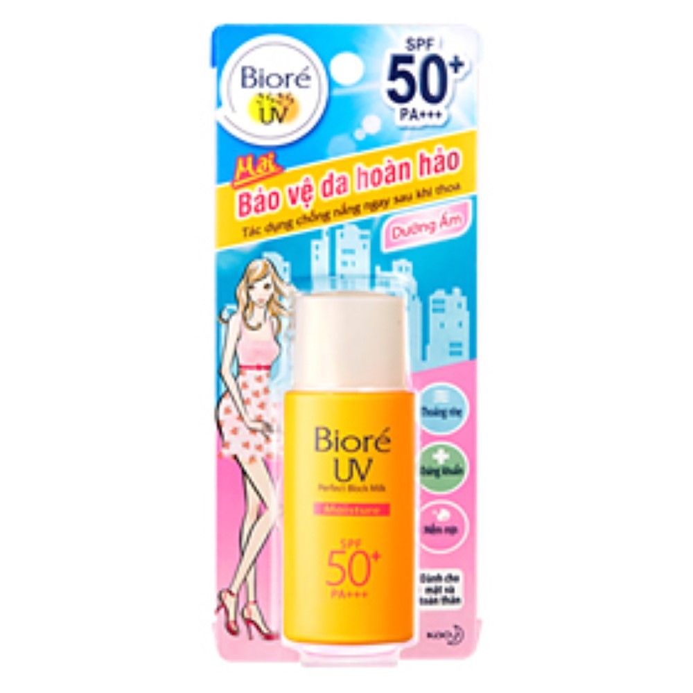  SỮA CHỐNG NẮNG BẢO VỆ DA HÒAN HẢO BIORE DƯỠNG ẨM 25ML 