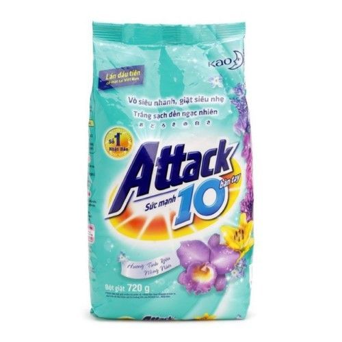  BỘT GIẶT ATTACK HƯƠNG TÌNH YÊU NỒNG NÀN 720G 