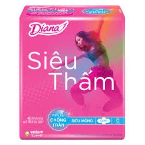  DIANA BĂNG VỆ SINH 4TEEN SIÊU MỎNG CÁNH 8M 