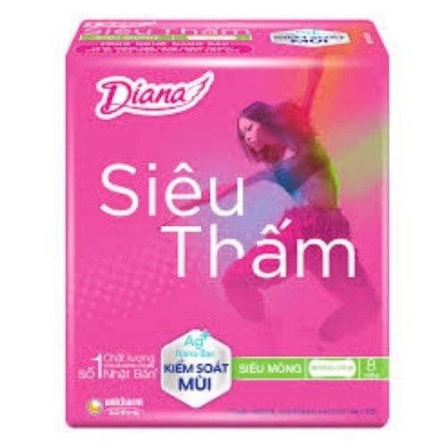  DIANA BĂNG VỆ SINH SIÊU THẤM SIÊU MỎNG KHÔNG CÁNH 