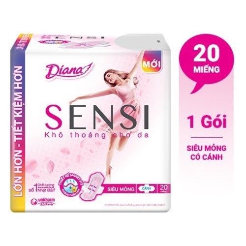  BĂNG VỆ SINH SENSI SIÊU MỎNG CÁNH LỚN 20M 