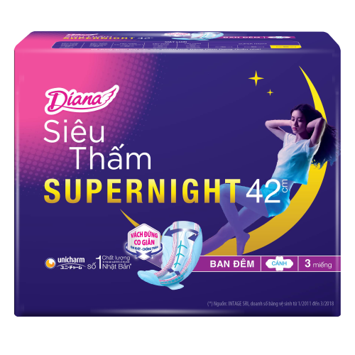  DIANA BĂNG VỆ SINH SUPER NIGHT 42CM 