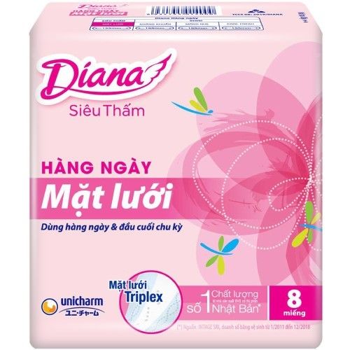  DIANA BĂNG VỆ SINH DAILY HƯƠNG HOA MẶT LƯỚI 08 